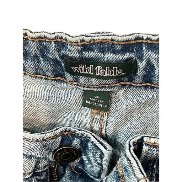 Wild Fable Baggy Flared Jeans Womans 00 27x30 - Picture 3 of 5